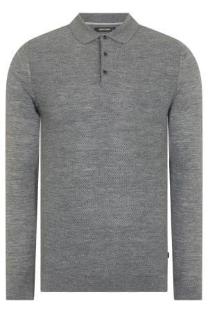 58737 LS Polo Knit