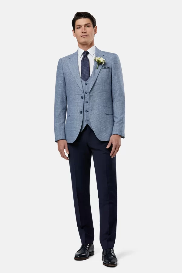 Blue dress jacket top