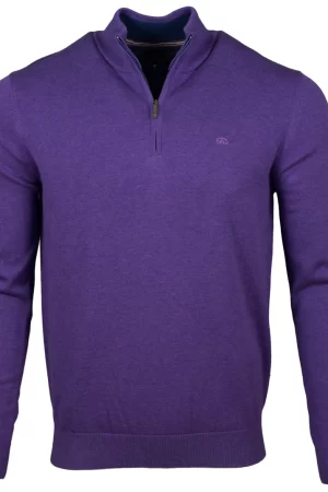 Tory ½ Zip Purple